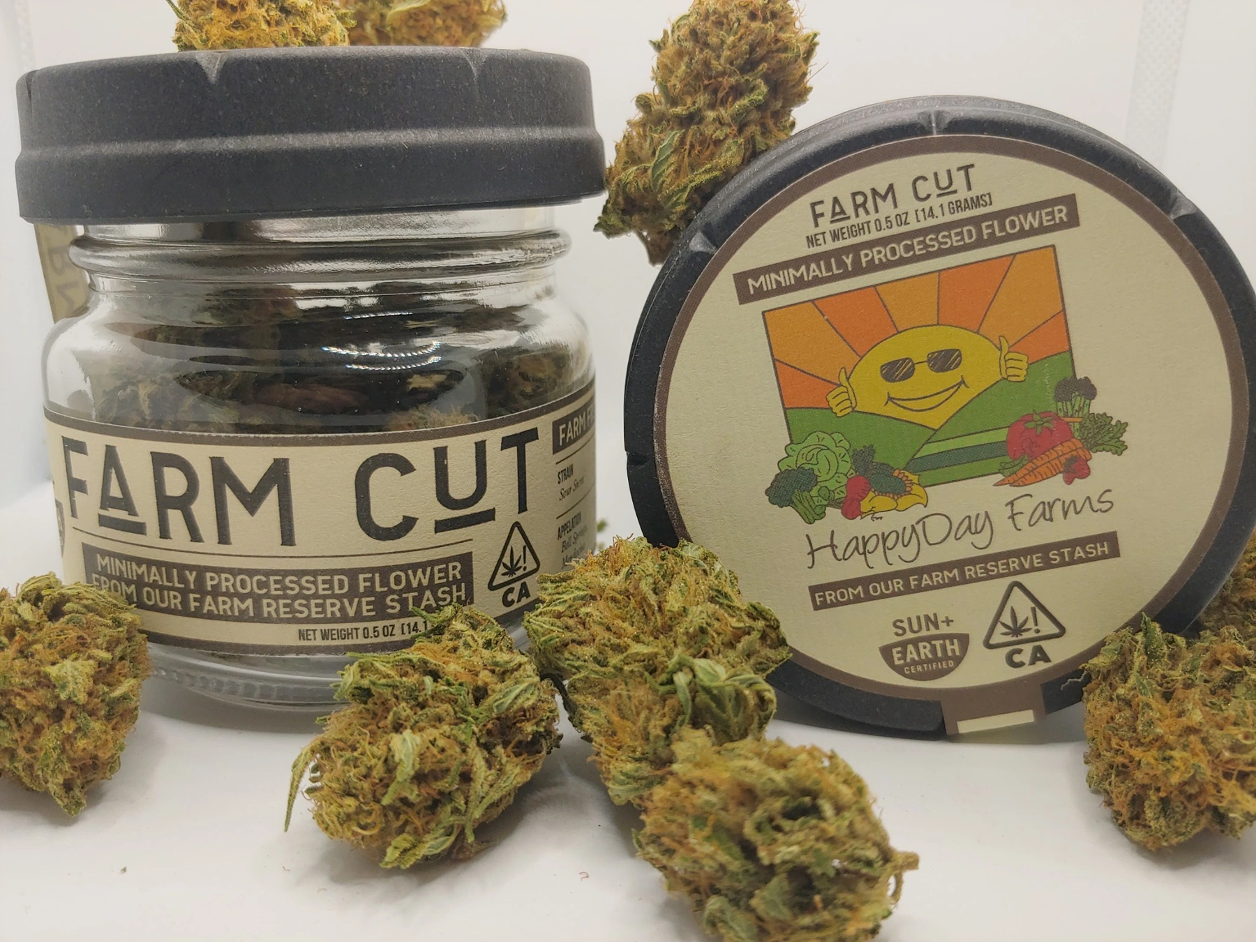 HappyDay Farms Farm Cut jar with minimally processed flower